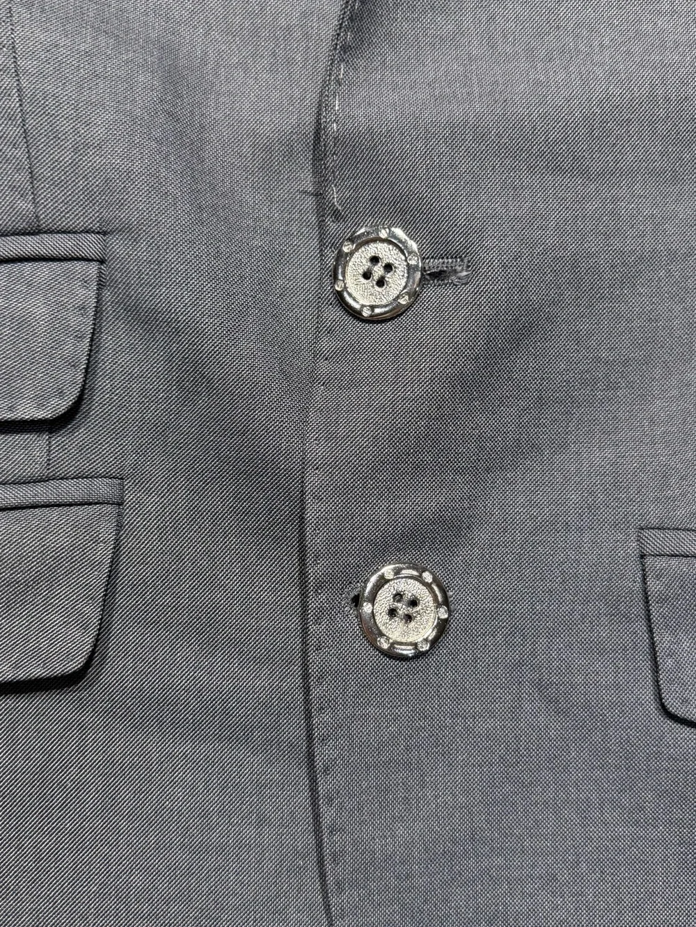Euro Boss Gray Boys' Blazer with Red Lining